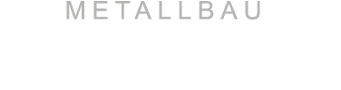 Logo der Firma Metallbau Dorner in Weiß auf schwarzem Hintergrund