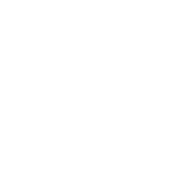 Weißes Symbol einer Garage mit Rolltor auf schwarzem Hintergrund, steht für Unterstand, Parken oder Lagerung